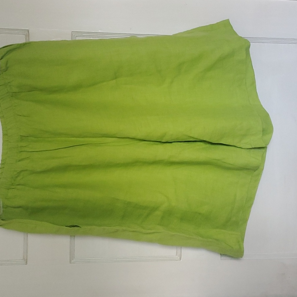 Flax lime green Shorts with pockets